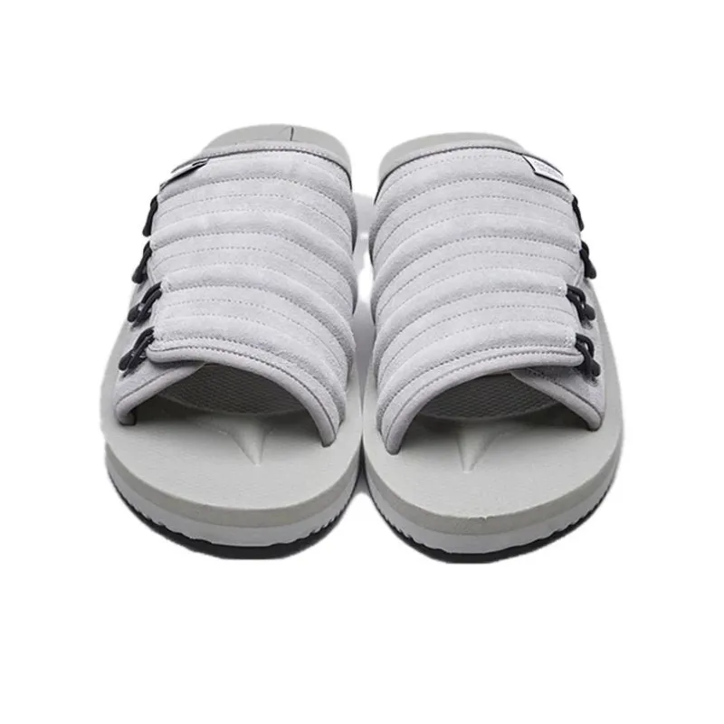 Suicoke Slide Slippers Unisex Gray-3