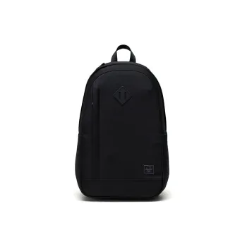 Herschel Recyclable Material Side Zipper Backpack Unisex Black