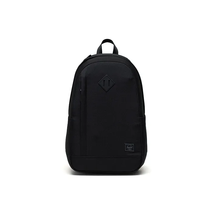 Herschel Recyclable Material Side Zipper Backpack Unisex Black-0