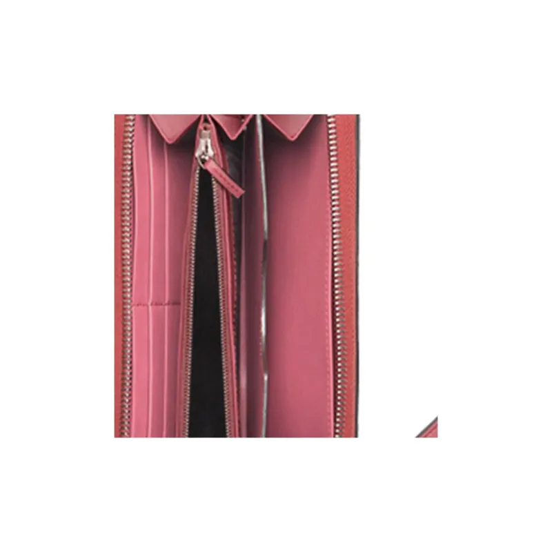 GUCCI GG Blooms Canvas With Leather Handheld Wristband Wallet Regular Women's Ebony/Pink-4