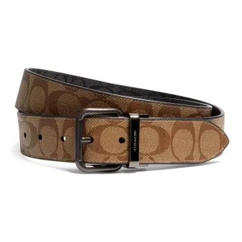 COACH Roller Buckle Cut To Size Reversible Belt Men's Brown