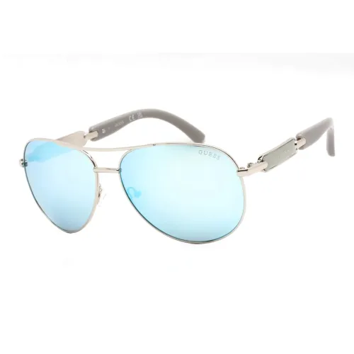GUESS Metal Aviator Sunglasses Women's Silver