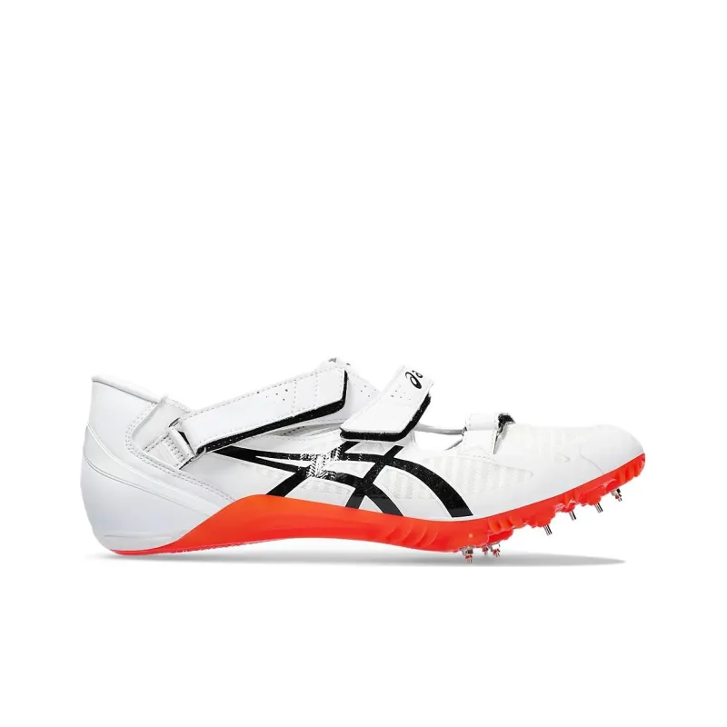 Asics Cushioning Wear Resistant Low Top Running Shoes Unisex White Red-1