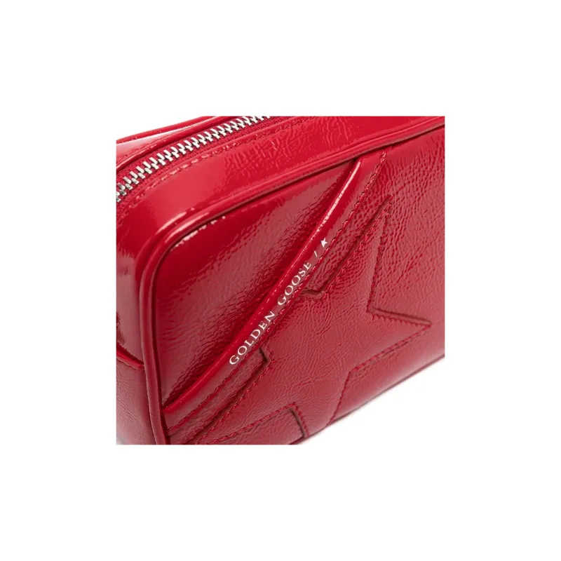 Golden Goose Super-Star Leather Shoulder Bag Women's Red-3