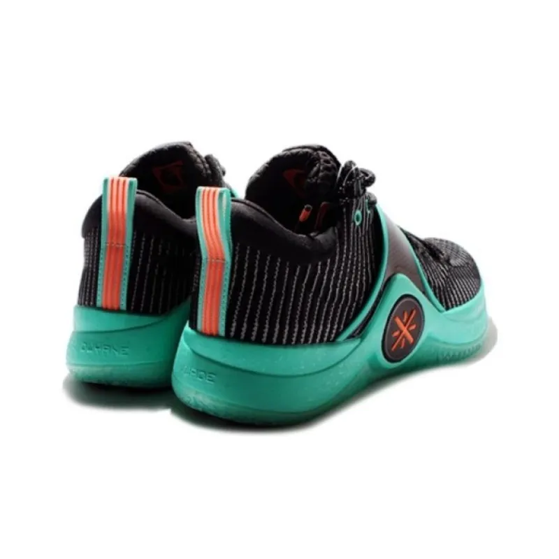 LiNing WOW 6 Anti Slip Wear Resistant Low Top Basketball Shoes Men's Green Black-3