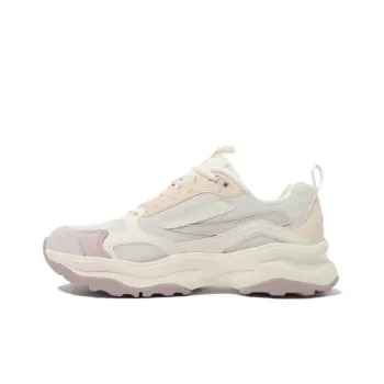 FILA Wood Block V2 Cushioning, Wear Resistant Low Top Casual Shoes Unisex Purple Gray