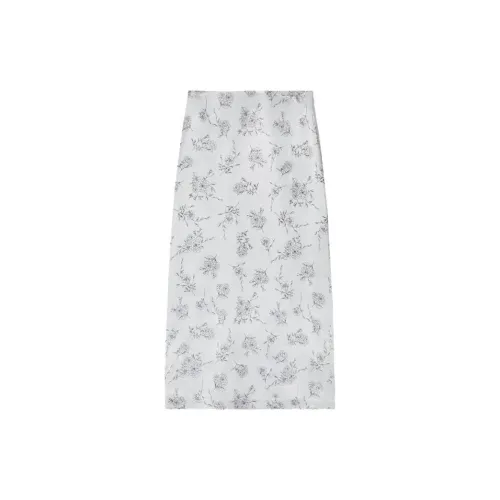 CLUB MONACO Casual Long Skirts Women's Black/White