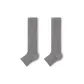 Light Gray-Single Pack (Shaft Height 36cm)