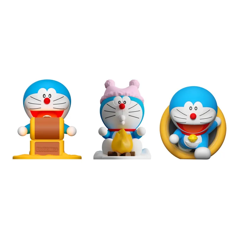 ROCK Doraemon Characters Ornament Night Light Cute Styling Comfortable Warm Light Chibi Figures-15