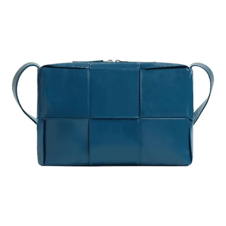 Bottega Veneta ARCO Cow Leather Crossbody Bag Shoulder Bag Medium Size Men's Deep Sea Blue-0