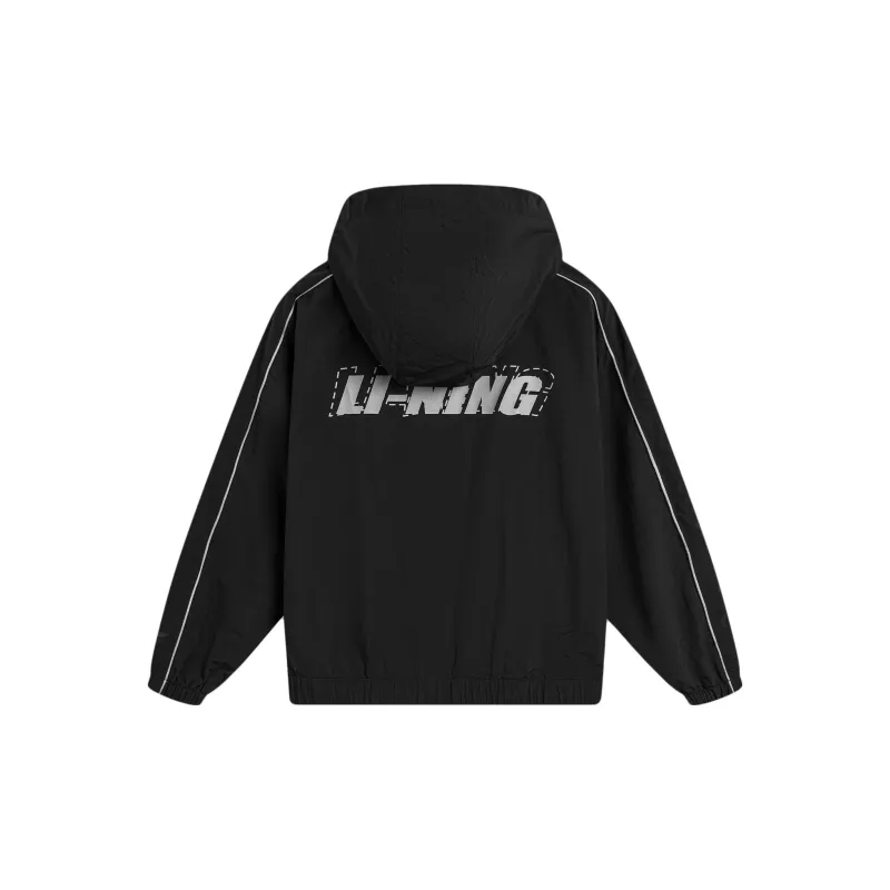 LiNing Lotus Leaf Trench Coat Unisex Black-1