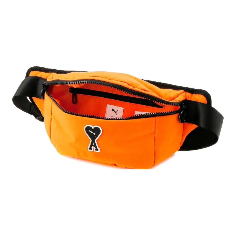 PUMA AMI Collaboration Fabric One Shoulder Crossbody Bag Sling Bag Fanny Pack Regular Unisex Orange-2