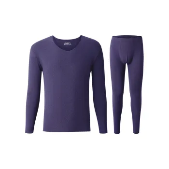 H YXIANG Thermal Set Men's Navy Blue