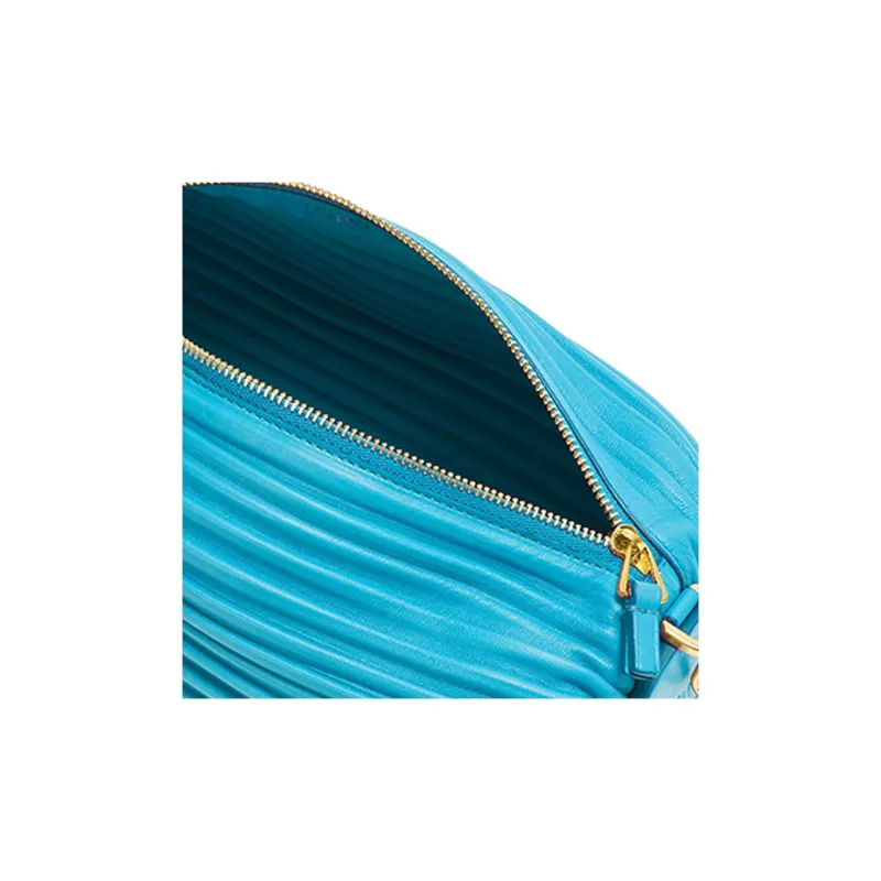 LOEWE Bracelet Cow Leather 3-in-1 Wrist Bag Women's Blue-3