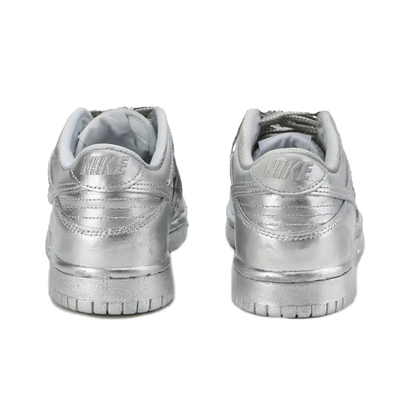Nike Dunk SB Slip Resistant Low Top Skateboard Shoes Women's Silver-3