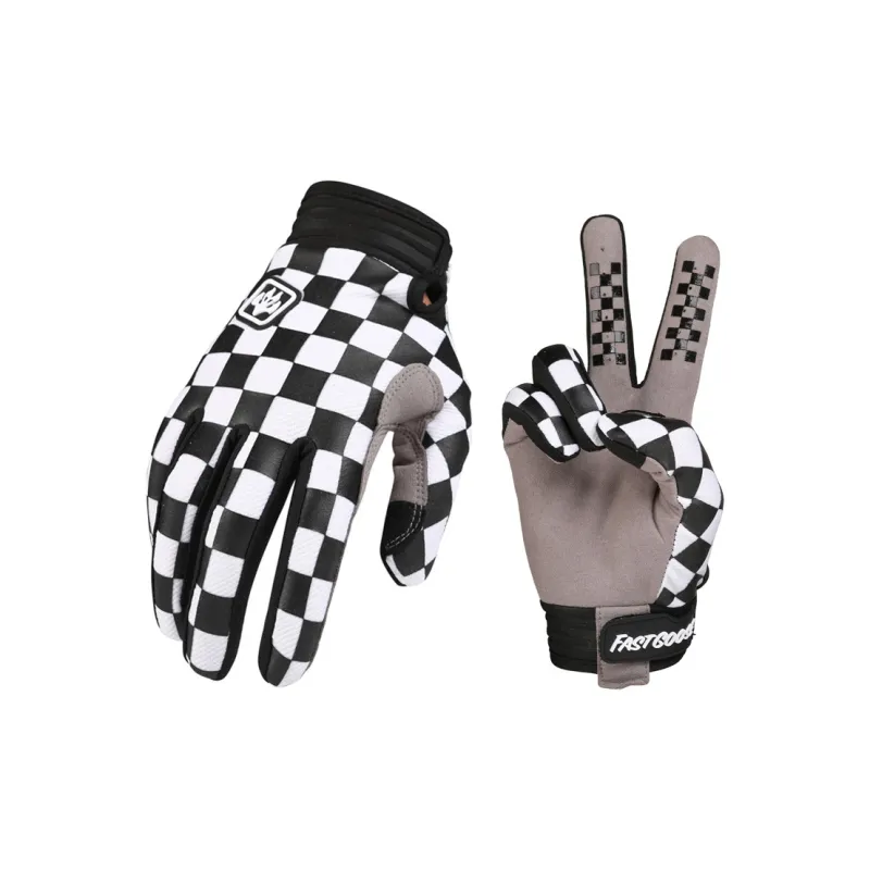 GXT Riding Equipment Cycling Glove Unisex Microfiber Fabric Black White-3