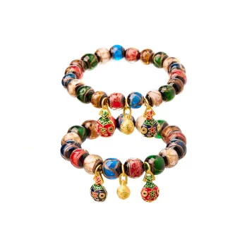 Linguanying Colored Glaze Jade Bracelets Unisex
