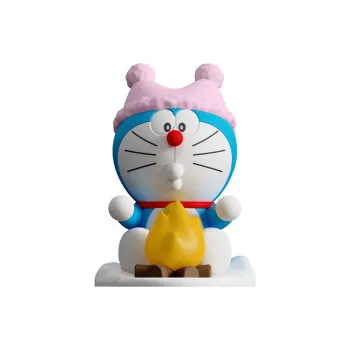 ROCK Doraemon Characters Ornament Night Light Cute Styling Comfortable Warm Light Chibi Figures