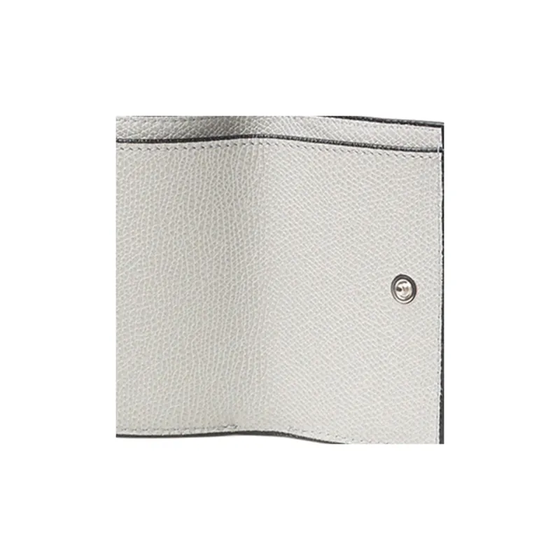 Valextra Pocket Grain Calfskin Coin Purse Men's Smoke Gray-3