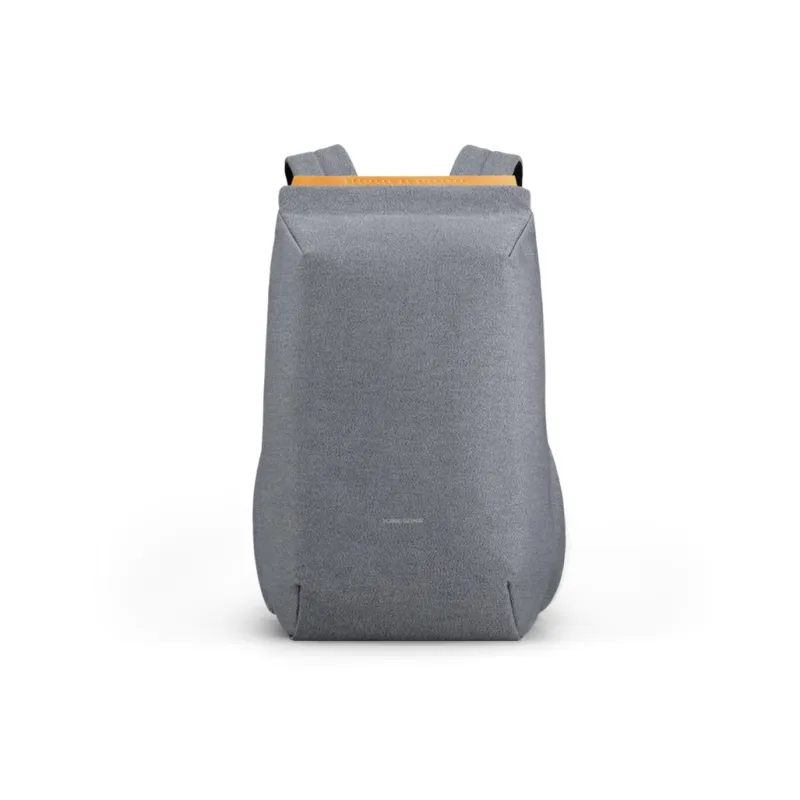 KINGSONS Polyester Backpack Medium Size Men's Dark Gray/Light Blue/Light Gray-5
