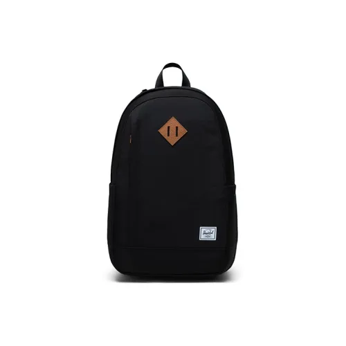 Herschel Recyclable Material Side Zipper Backpack Unisex Black