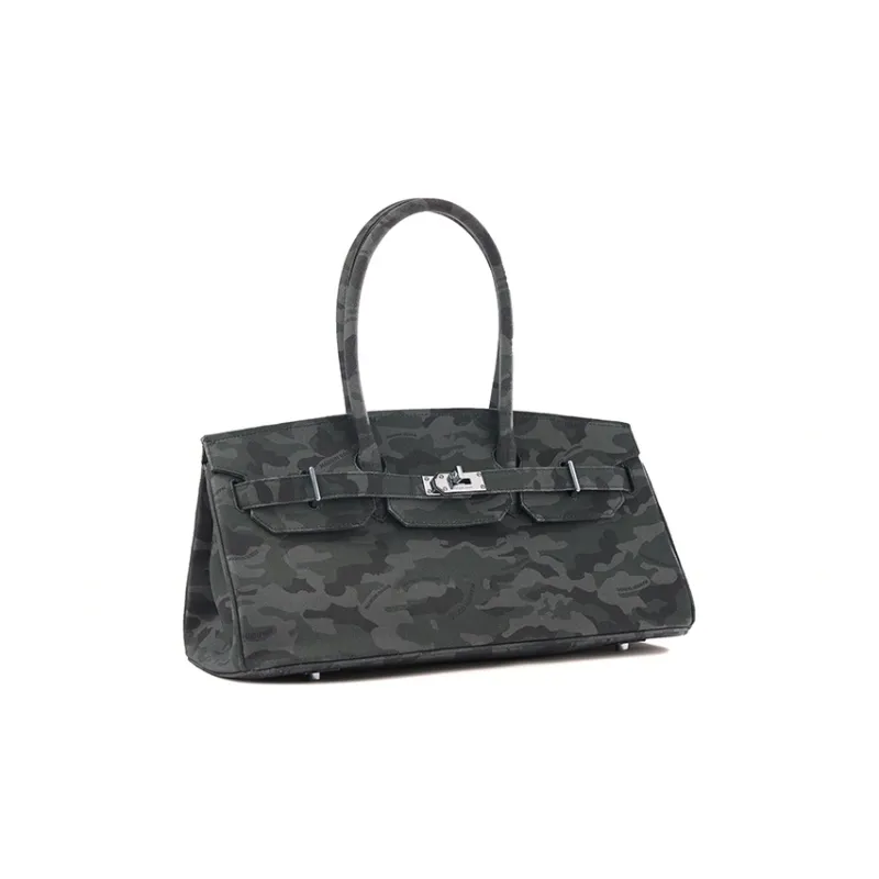 Margin Goods Denim Shoulder Bags Handbags Medium Size Unisex Camouflage-1