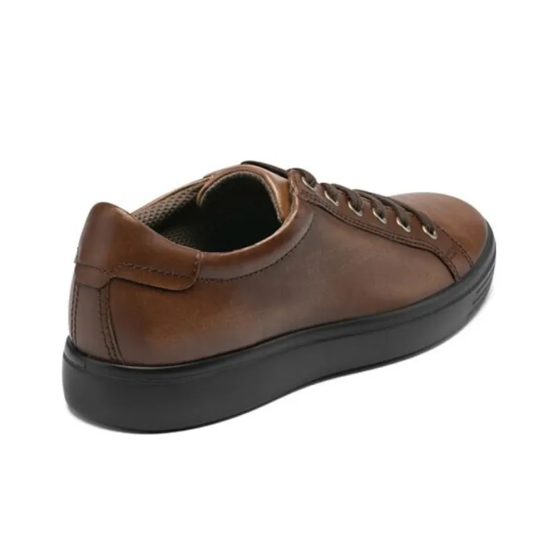 Ecco Low Top Stylish Skateboarding Shoes Men's Brown-3