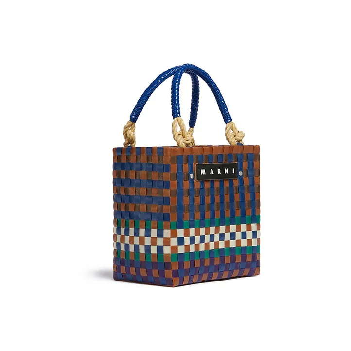 MARNI Polypropylene Tote Bag, Shopping Bag, Handbag Mini Women's Coffee-2