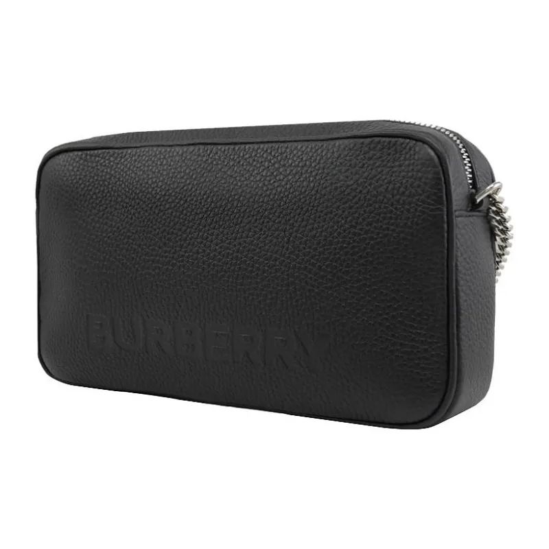 Burberry Calfskin Shoulder Bag Women's Black-1