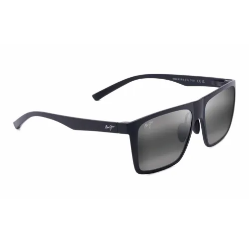 Maui Jim Plastic Square Sunglasses Men's Black