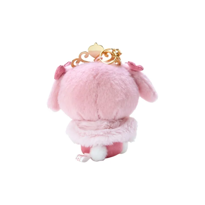 Sanrio My Melody Tokikiku Tiara Crown Keychain Dolls Plush Pendant 13.5cm Height-1