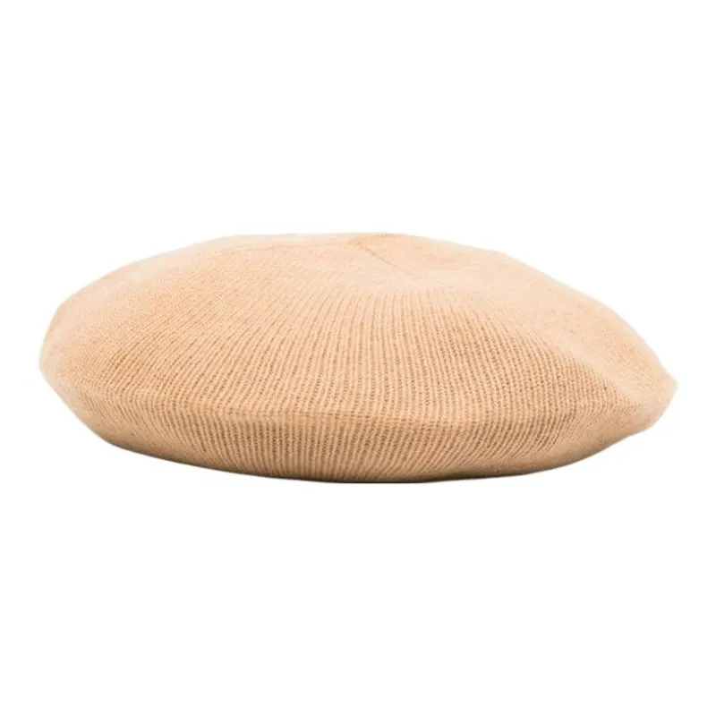 MOSCHINO Viscose Polyamide Virgin Wool Cashmere Berets Women's Brown-0