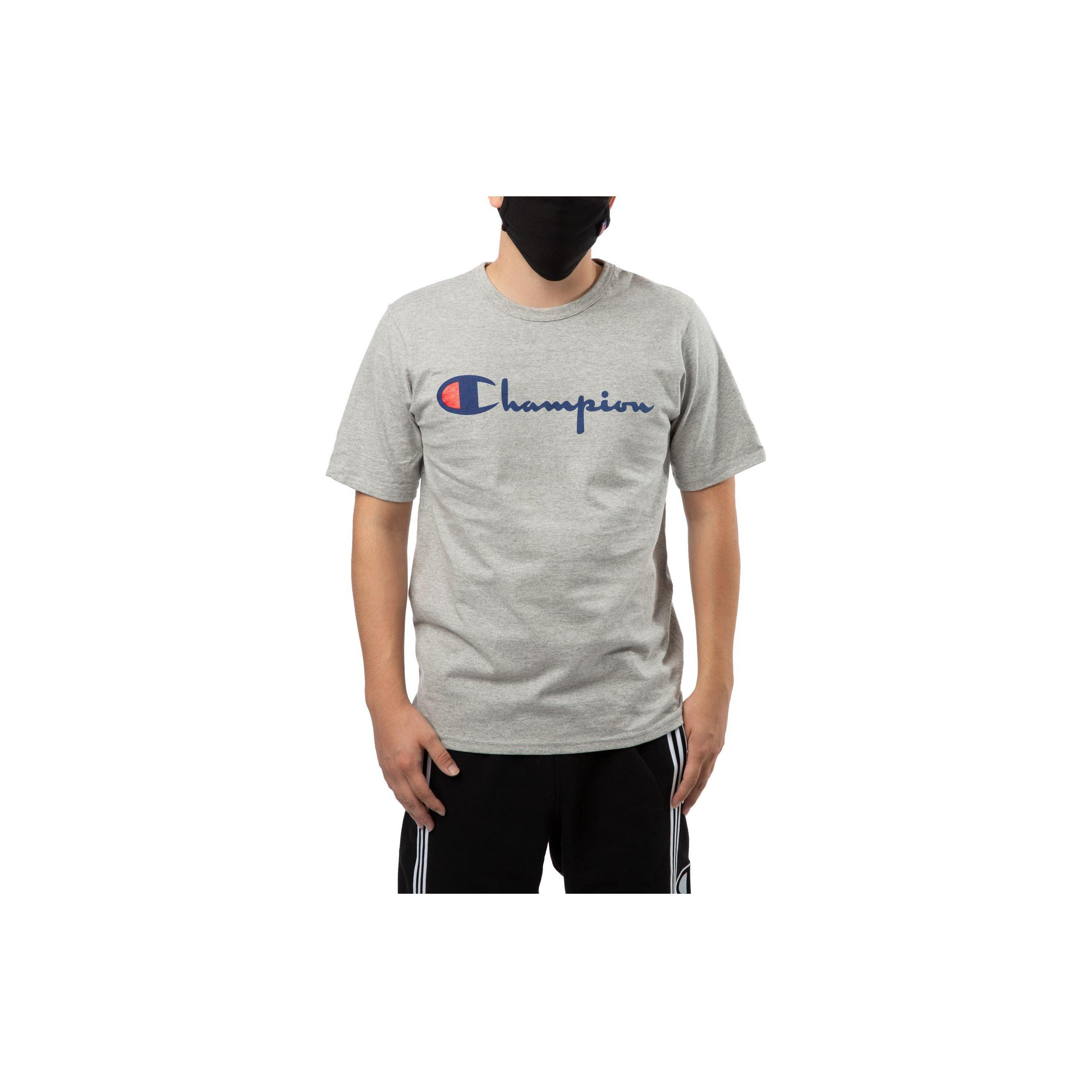 Champion T-Shirts Unisex Light Gray XL - POIZON Champion T-Shirts Unisex Light Gray XL - POIZON