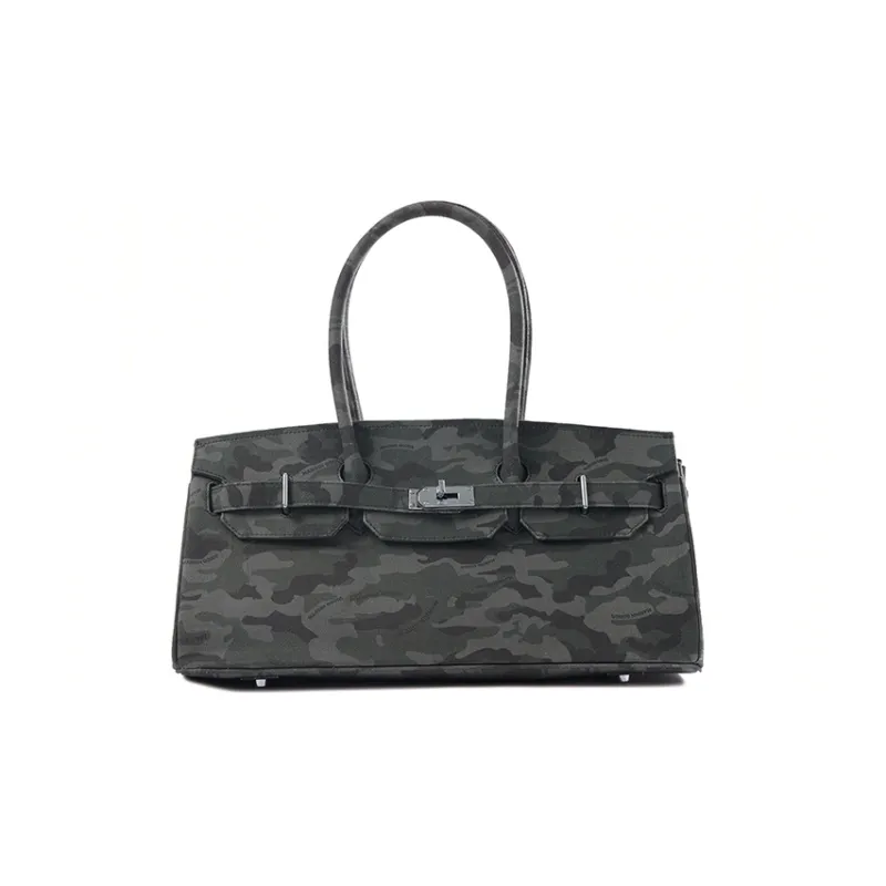 Margin Goods Denim Shoulder Bags Handbags Medium Size Unisex Camouflage-0