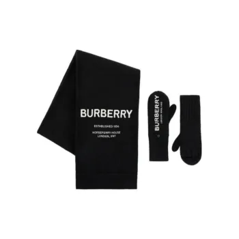 Burberry Knit Gloves Baby Black