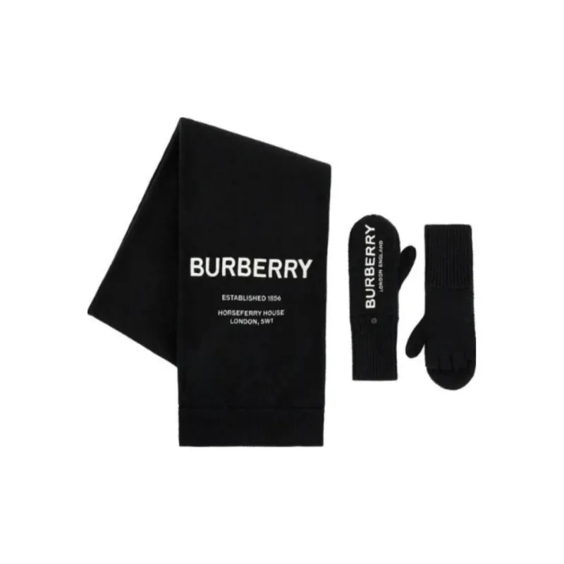 Burberry Knit Gloves Baby Black-0