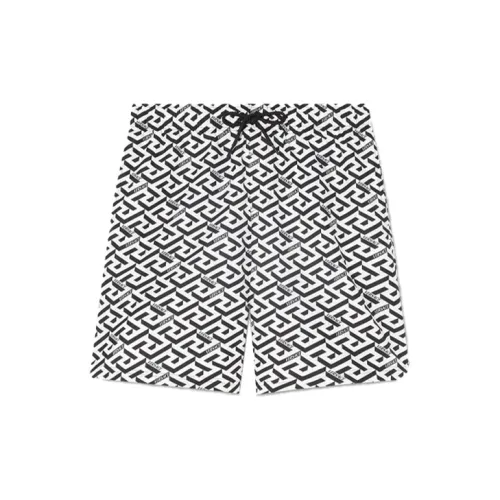 VERSACE Beach Shorts Men Black/White