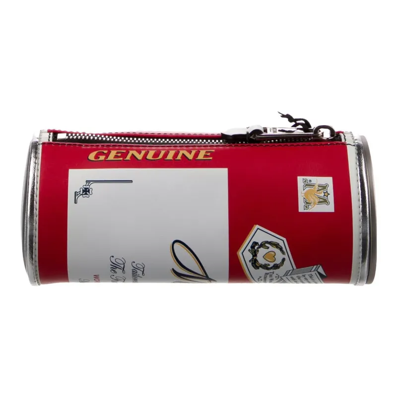 MOSCHINO Leather Clutch Women's Red & White-2