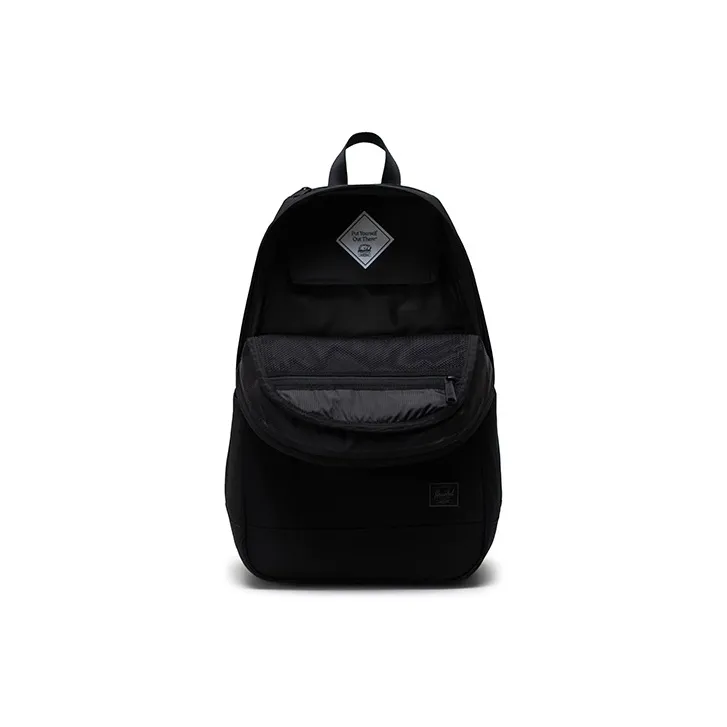 Herschel Recyclable Material Side Zipper Backpack Unisex Black-2