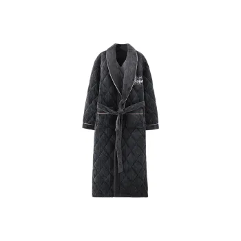 Qin Jing Pajama Robe Men's Elegant Gray