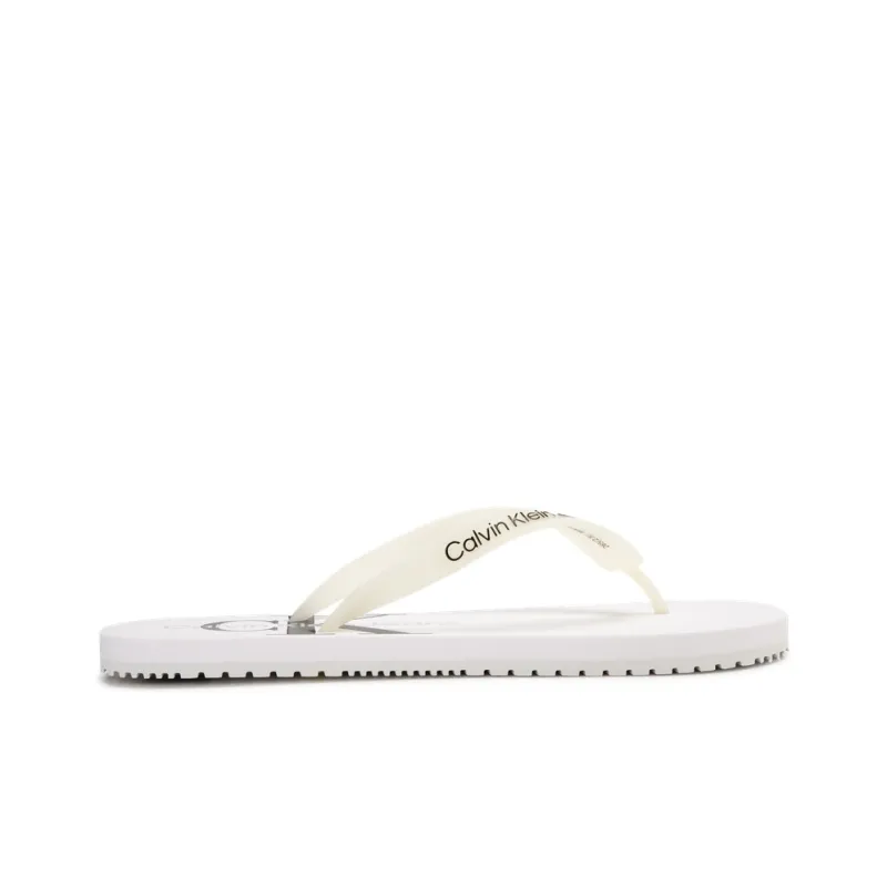 CKJ CALVIN KLEIN JEANS Flip Flops Men's Moon White-1