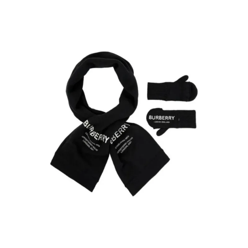 Burberry Knit Gloves Baby Black-1