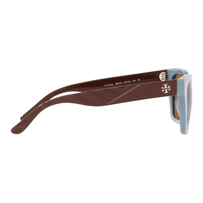 TORY BURCH Plastic Rectangular Sunglasses Women's Blue-4