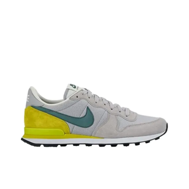 Nike Internationalist Durable Breathable Low-Top Running Shoes Unisex Gray Yellow-1