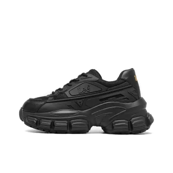 Lee Height Increasing Breathable Low Top Chunky Sneakers Women's Black