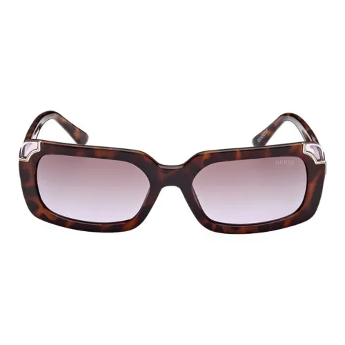 GUESS Plastic Rectangular Sunglasses Women's Tortoiseshell