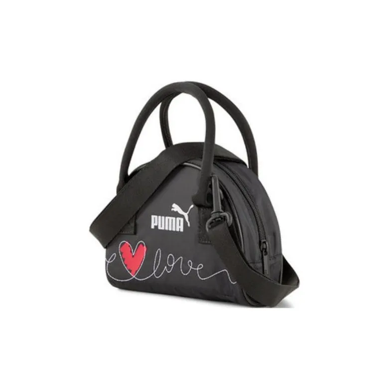 PUMA Polyester Pillow Bag Portable Handbag Regular Unisex Black-3