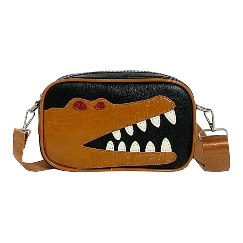 PULUWIRR PU Fanny Pack, Camera Bag, Sling Bag, Crossbody Bag, Shoulder Bag Regular Unisex Black/Brown-21