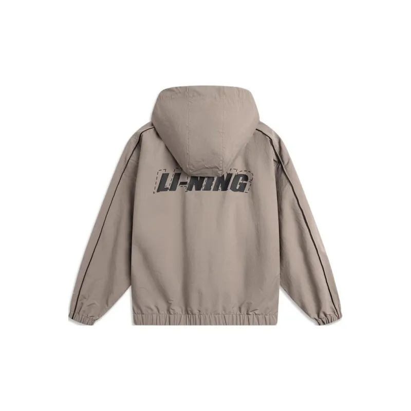 LiNing Lotus Leaf Trench Coat Unisex Brown Rock Brown-1