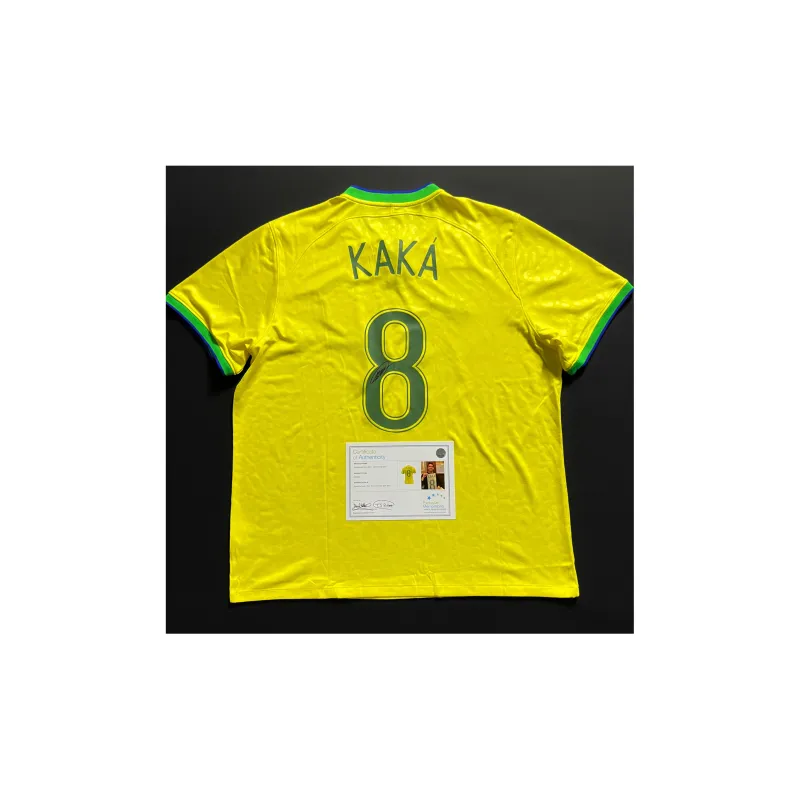 EM Kaká Brazil 2022 2023 Jersey Includes Certification Certificate, Framing Not Included-0